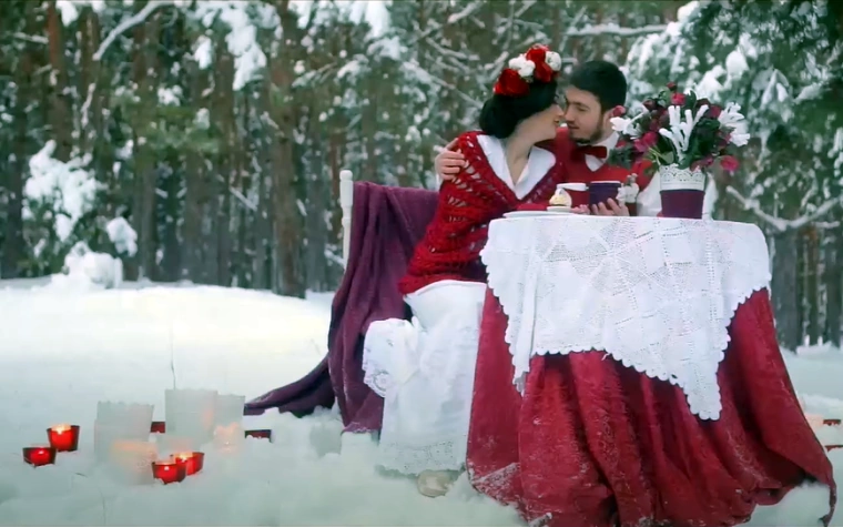 Зимняя свадьба в России