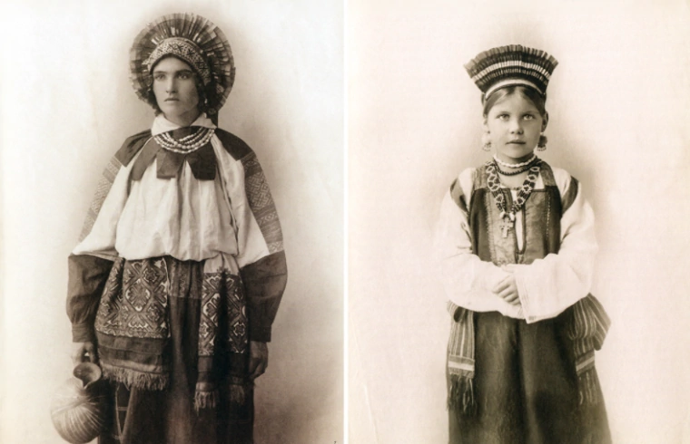 народный костюм женский Тульская губерния